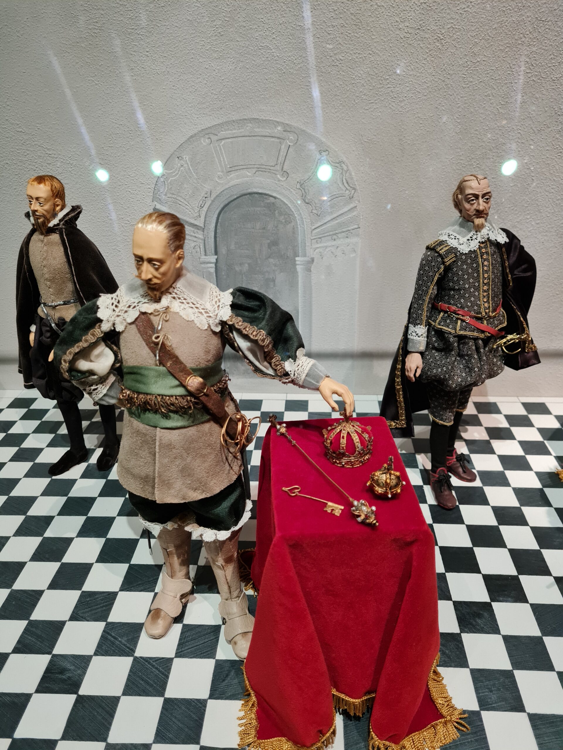 Kungar och drottningar miniatyr från Uppsala slott